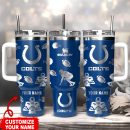 Indianapolis Colts NFL Custom Stanley Quencher 30oz-40oz Stainless Steel Tumbler Hot And Cold Tumbler