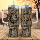 Indianapolis Colts NFL Hunting Realtree Custom Stanley Quencher 30oz-40oz Stainless Steel Tumbler Hot And Cold Tumbler