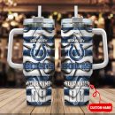 Indianapolis Colts NFL Custom Stanley Quencher 30oz-40oz Stainless Steel Tumbler Hot And Cold Tumbler