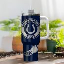 Indianapolis Colts NFL Custom Stanley Quencher 30oz-40oz Stainless Steel Tumbler Hot And Cold Tumbler
