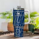 Indianapolis Colts NFL Silver Custom Stanley Quencher 30oz-40oz Stainless Steel Tumbler Hot And Cold Tumbler
