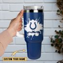 Indianapolis Colts Football NFL Sport Custom Stanley Quencher 30oz-40oz Stainless Steel Tumbler Hot And Cold Tumbler