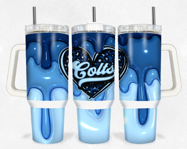 Indianapolis Colts NFL Custom Stanley Quencher 30oz-40oz Stainless Steel Tumbler Hot And Cold Tumbler