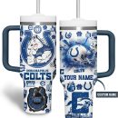 Indianapolis Colts NFL Custom Stanley Quencher 30oz-40oz Stainless Steel Tumbler Hot And Cold Tumbler