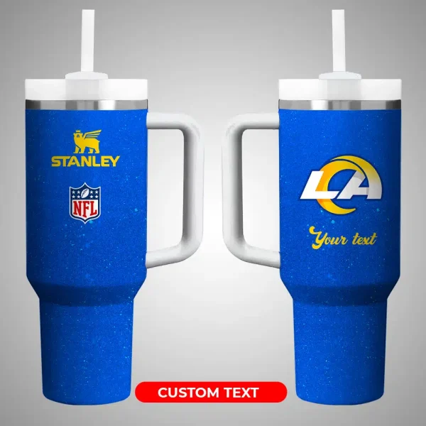Los Angeles Rams NFL Custom Stanley Quencher 30oz-40oz Stainless Steel