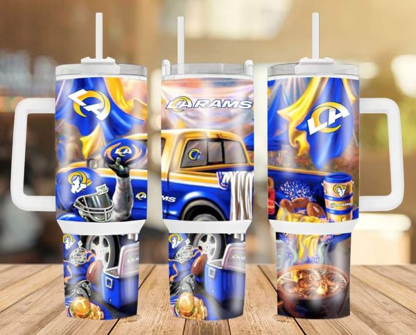 Los Angeles Rams NFL Custom Stanley Quencher 30oz-40oz Stainless Steel