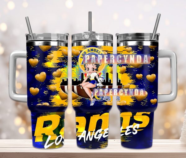 Los Angeles Rams Custom Stanley Quencher 30oz-40oz Stainless Steel Tumbler Hot And Cold Tumbler