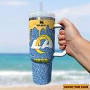 NFL Los Angeles Rams Custom Stanley Quencher 30oz-40oz Stainless Steel Tumbler Hot And Cold Tumbler