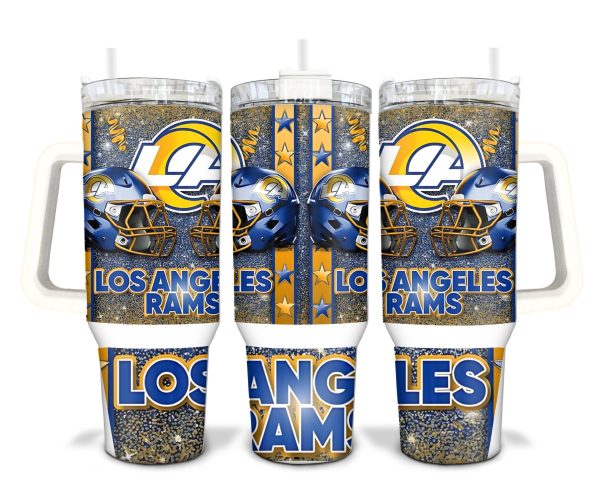 Los Angeles Rams NFL Custom Stanley Quencher 30oz-40oz Stainless Steel Tumbler Hot And Cold Tumbler