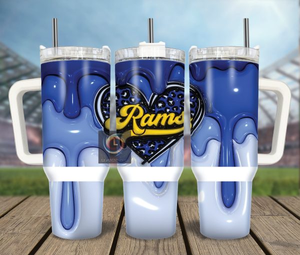 Los Angeles Rams NFL Custom Stanley Quencher 30oz-40oz Stainless Steel Tumbler Hot And Cold Tumbler