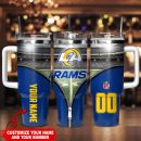 Los Angeles Rams NFL Custom Stanley Quencher 30oz-40oz Stainless Steel Tumbler Hot And Cold Tumbler