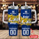 Los Angeles Rams NFL Custom Stanley Quencher 30oz-40oz Stainless Steel Tumbler Hot And Cold Tumbler