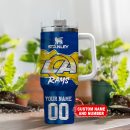 Los Angeles Rams NFL Custom Stanley Quencher 30oz-40oz Stainless Steel Tumbler Hot And Cold Tumbler