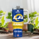 Los Angeles Rams NFL Custom Stanley Quencher 30oz-40oz Stainless Steel Tumbler Hot And Cold Tumbler