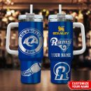Los Angeles Rams NFL Custom Stanley Quencher 30oz-40oz Stainless Steel Tumbler Hot And Cold Tumbler