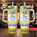 Los Angeles Rams NFL Kings of Football Custom Stanley Quencher 30oz-40oz Stainless Steel Tumbler Hot And Cold Tumbler