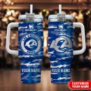 Los Angeles Rams NFL Camo Pattern Custom Stanley Quencher 30oz-40oz Stainless Steel Tumbler Hot And Cold Tumbler