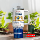 Los Angeles Rams NFL Champions Modelo Custom Stanley Quencher 30oz-40oz Stainless Steel Tumbler Hot And Cold Tumbler