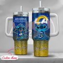 NFL Los Angeles Rams Stitch Glitter Custom Stanley Quencher 30oz-40oz Stainless Steel Tumbler Hot And Cold Tumbler