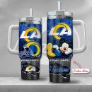 NFL Los Angeles Rams Mickey Mouse Custom Stanley Quencher 30oz-40oz Stainless Steel Tumbler Hot And Cold Tumbler