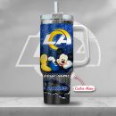 NFL Los Angeles Rams Mickey Mouse Custom Stanley Quencher 30oz-40oz Stainless Steel Tumbler Hot And Cold Tumbler