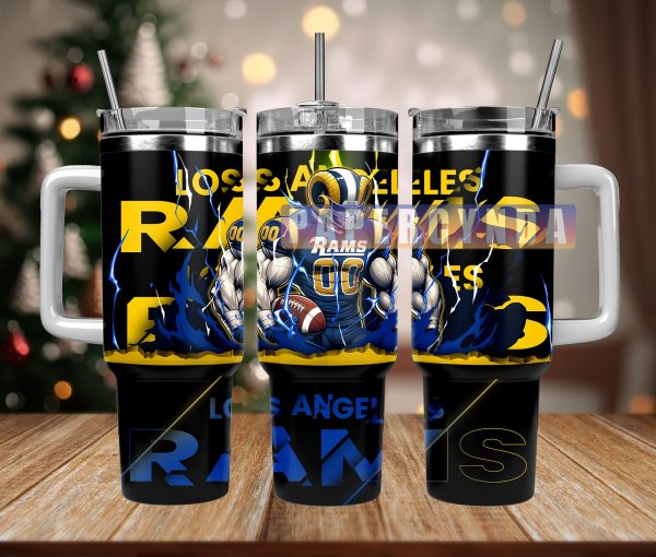 Los Angeles Rams Custom Stanley Quencher 30oz-40oz Stainless Steel Tumbler Hot And Cold Tumbler