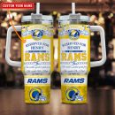 Los Angeles Rams NFL Custom Stanley Quencher 30oz-40oz Stainless Steel Tumbler Hot And Cold Tumbler