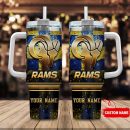 Los Angeles Rams NFL Custom Stanley Quencher 30oz-40oz Stainless Steel Tumbler Hot And Cold Tumbler