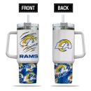 Los Angeles Rams NFL Custom Stanley Quencher 30oz-40oz Stainless Steel Tumbler Hot And Cold Tumbler