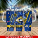 Los Angeles Rams NFL Custom Stanley Quencher 30oz-40oz Stainless Steel Tumbler Hot And Cold Tumbler