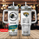 Jacksonville Jaguars NFL Champion Claw Custom Stanley Quencher 30oz-40oz Stainless Steel Tumbler Hot And Cold Tumbler