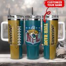 Jacksonville Jaguars NFL Custom Stanley Quencher 30oz-40oz Stainless Steel Tumbler Hot And Cold Tumbler
