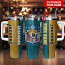 Jacksonville Jaguars NFL Custom Stanley Quencher 30oz-40oz Stainless Steel Tumbler Hot And Cold Tumbler