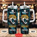 Jacksonville Jaguars NFL Custom Stanley Quencher 30oz-40oz Stainless Steel Tumbler Hot And Cold Tumbler