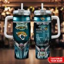 Jacksonville Jaguars NFL Nutrition Facts Custom Stanley Quencher 30oz-40oz Stainless Steel Tumbler Hot And Cold Tumbler