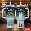 Jacksonville Jaguars NFL Glitter Custom Stanley Quencher 30oz-40oz Stainless Steel Tumbler Hot And Cold Tumbler