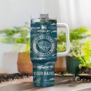 Jacksonville Jaguars NFL Camo Pattern Custom Stanley Quencher 30oz-40oz Stainless Steel Tumbler Hot And Cold Tumbler