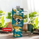 Jacksonville Jaguars NFL Custom Stanley Quencher 30oz-40oz Stainless Steel Tumbler Hot And Cold Tumbler