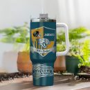 Jacksonville Jaguars NFL Silver Logo Custom Stanley Quencher 30oz-40oz Stainless Steel Tumbler Hot And Cold Tumbler