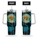 Jacksonville Jaguars NFL Custom Stanley Quencher 30oz-40oz Stainless Steel Tumbler Hot And Cold Tumbler