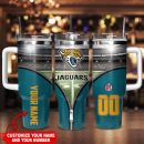 Jacksonville Jaguars NFL Custom Stanley Quencher 30oz-40oz Stainless Steel Tumbler Hot And Cold Tumbler