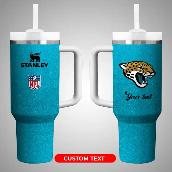 Jacksonville Jaguars NFL Custom Stanley Quencher 30oz-40oz Stainless Steel