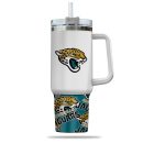 Jacksonville Jaguars NFL Custom Stanley Quencher 30oz-40oz Stainless Steel Tumbler Hot And Cold Tumbler