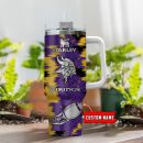 Minnesota Vikings NFL Custom Stanley Quencher 30oz-40oz Stainless Steel Tumbler Hot And Cold Tumbler