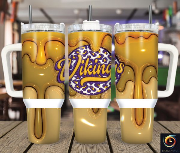 Minnesota Vikings NFL Custom Stanley Quencher 30oz-40oz Stainless Steel Tumbler Hot And Cold Tumbler