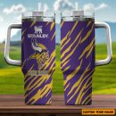 Minnesota Vikings NFL Custom Stanley Quencher 30oz-40oz Stainless Steel Tumbler Hot And Cold Tumbler
