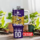 Minnesota Vikings NFL Custom Stanley Quencher 30oz-40oz Stainless Steel Tumbler Hot And Cold Tumbler