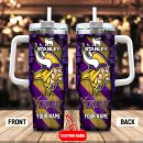 Minnesota Vikings NFL Custom Stanley Quencher 30oz-40oz Stainless Steel Tumbler Hot And Cold Tumbler