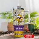 Minnesota Vikings NFL Custom Stanley Quencher 30oz-40oz Stainless Steel Tumbler Hot And Cold Tumbler