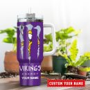 Minnesota Vikings NFL Energy Nutrition Facts Custom Stanley Quencher 30oz-40oz Stainless Steel Tumbler Hot And Cold Tumbler